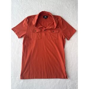 Rock & Republic Mens Polo Shirt Size Medium Short Sleeve Collared Casual Shirt